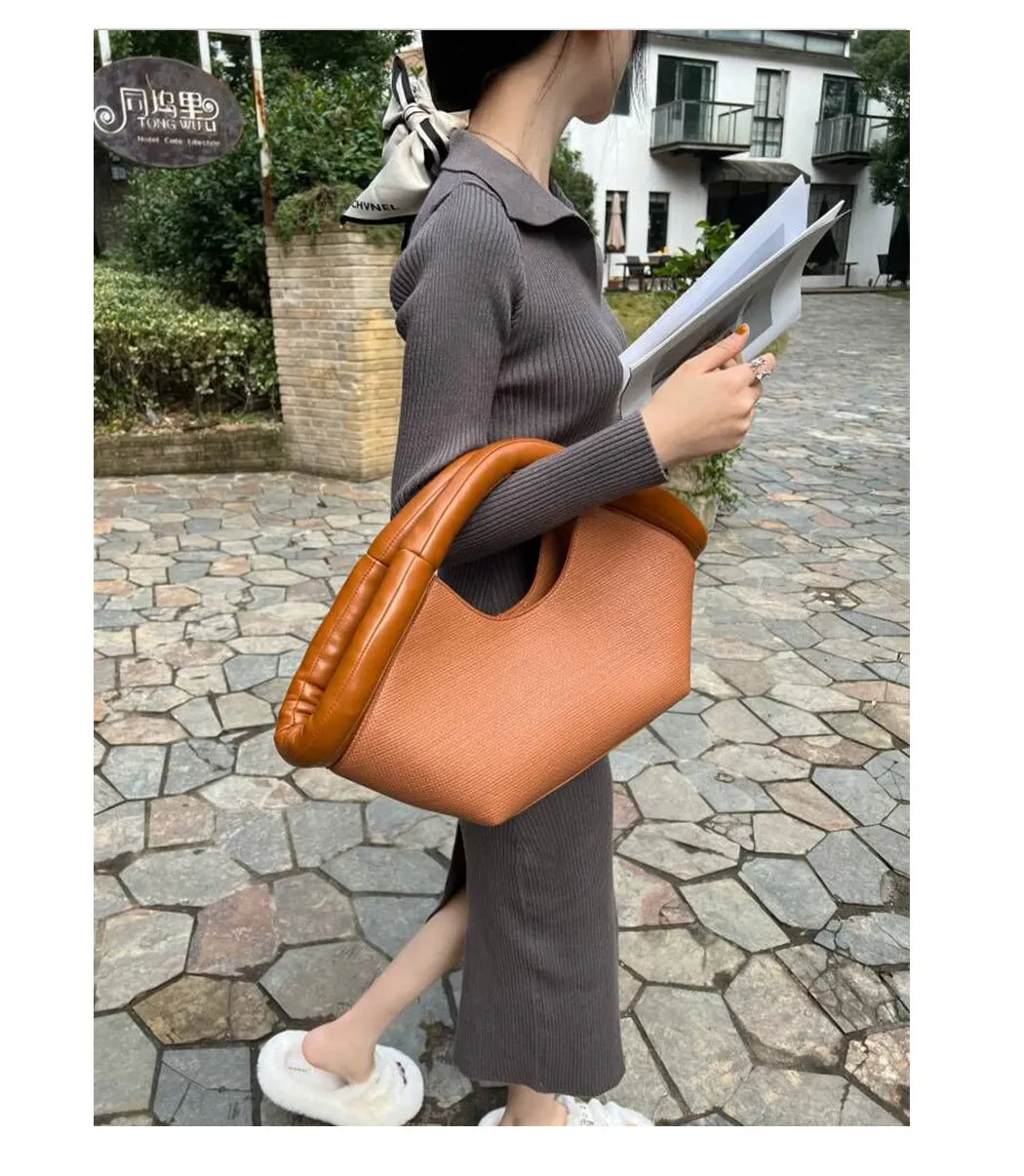 Fan Shaped PU Shoulder Crossbody Bag