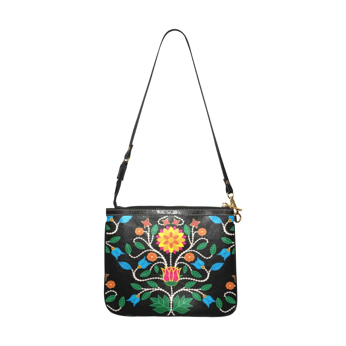 Floral Beadwork Four Clans Small Shoulder Bag