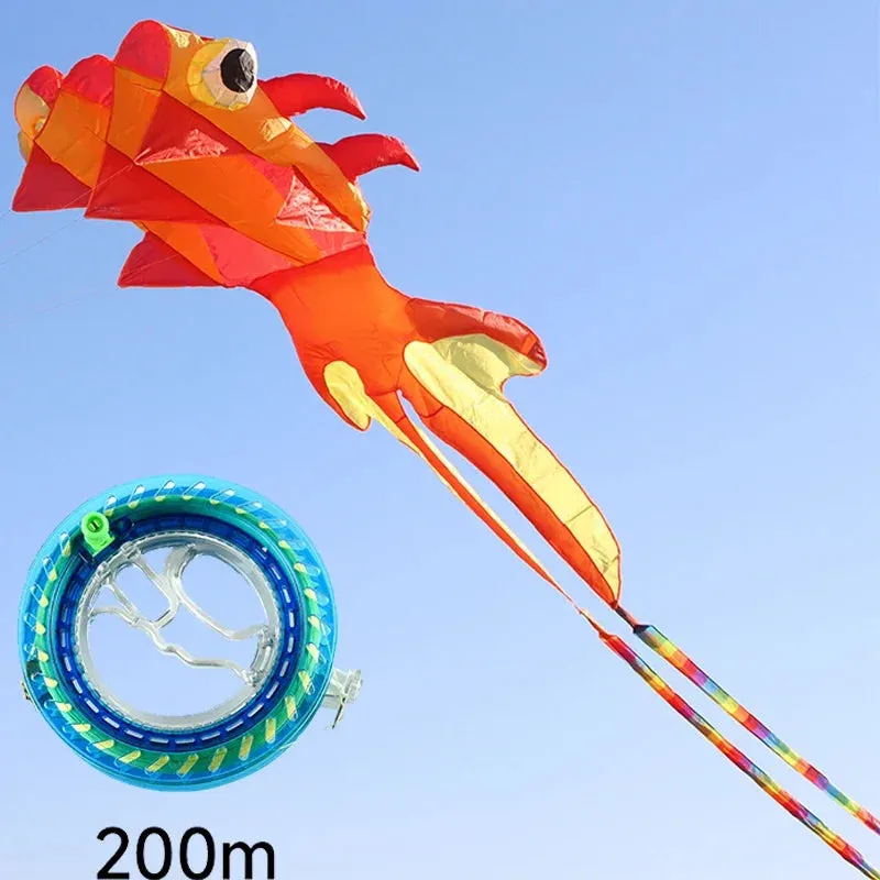 Giant 8M Goldfish Kite with 3 Wind Tubes for Stunning Sky Displays