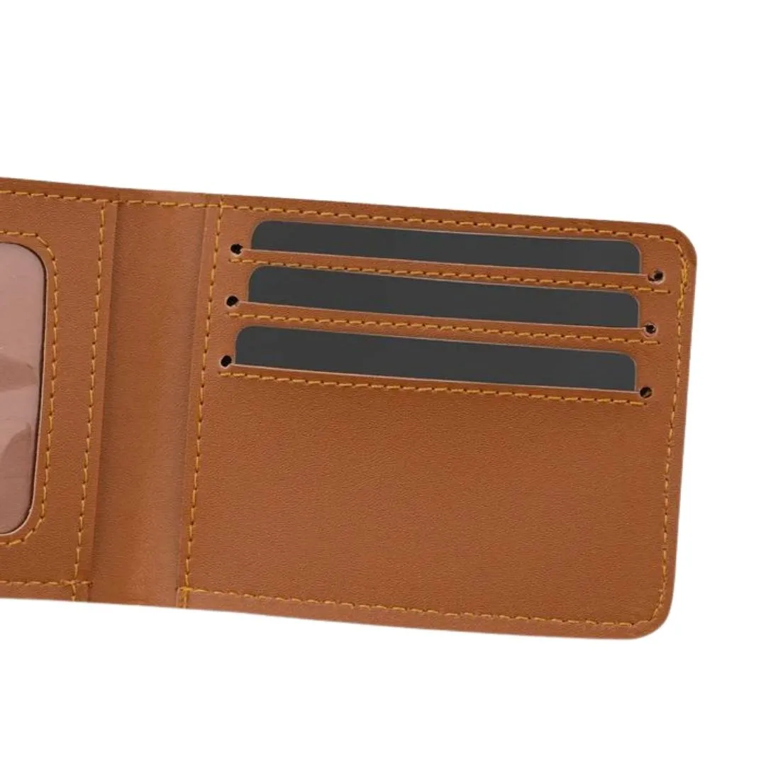 Giftana Exquisite Mens Personalized Wallet with Doctor Charm - Tan