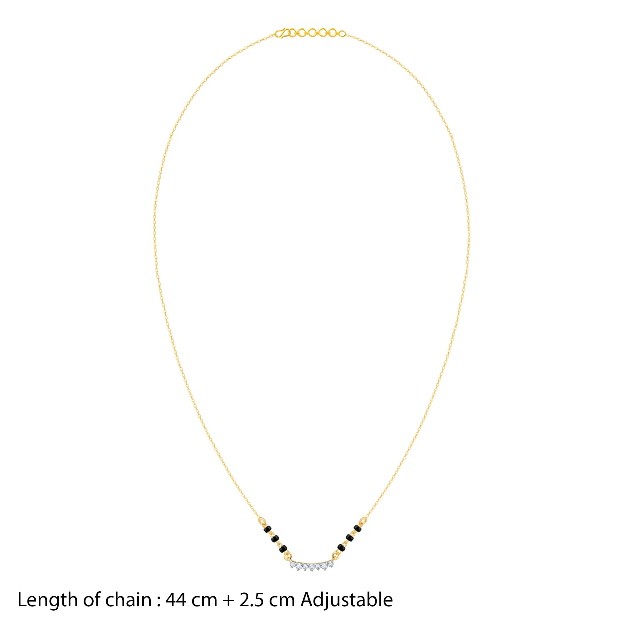 Gold Classic Brilliant Diamond Mangalsutra