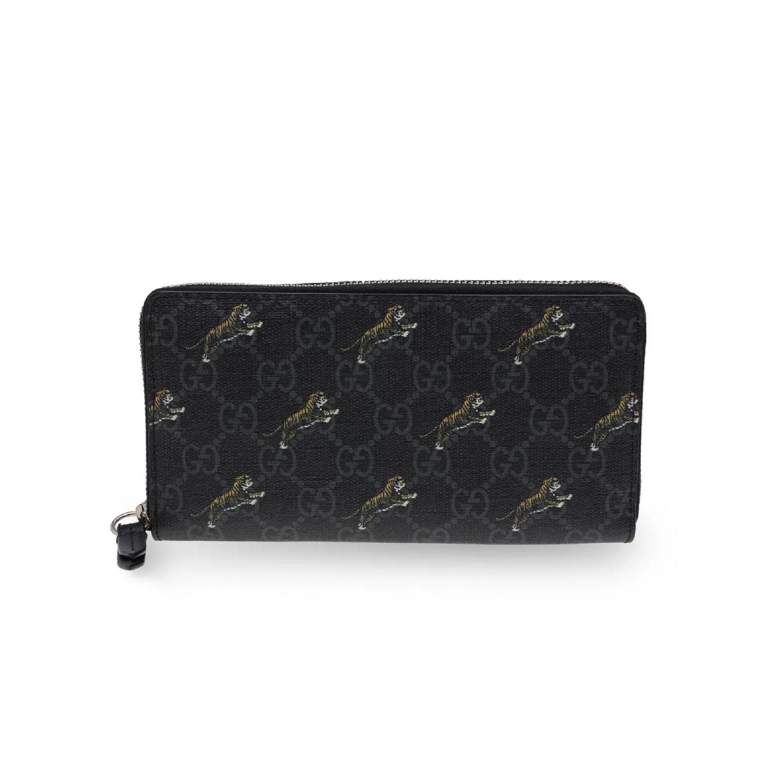 GUCCI GG Tiger Zip-Around Wallet