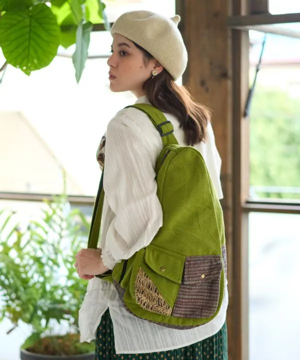 Hand Woven Cotton One Shoulder Bag