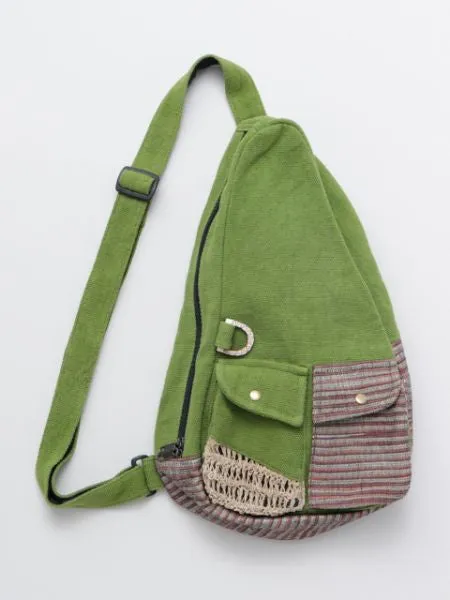 Hand Woven Cotton One Shoulder Bag