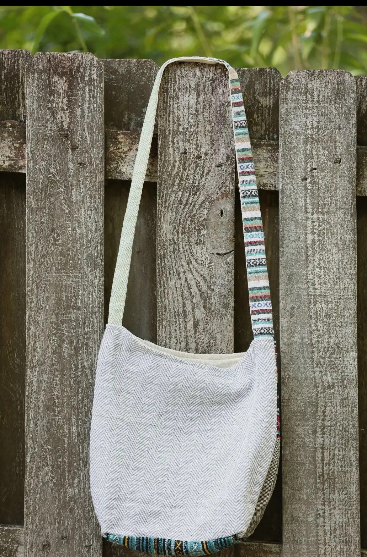 Hemp Boho Crossbody Bag