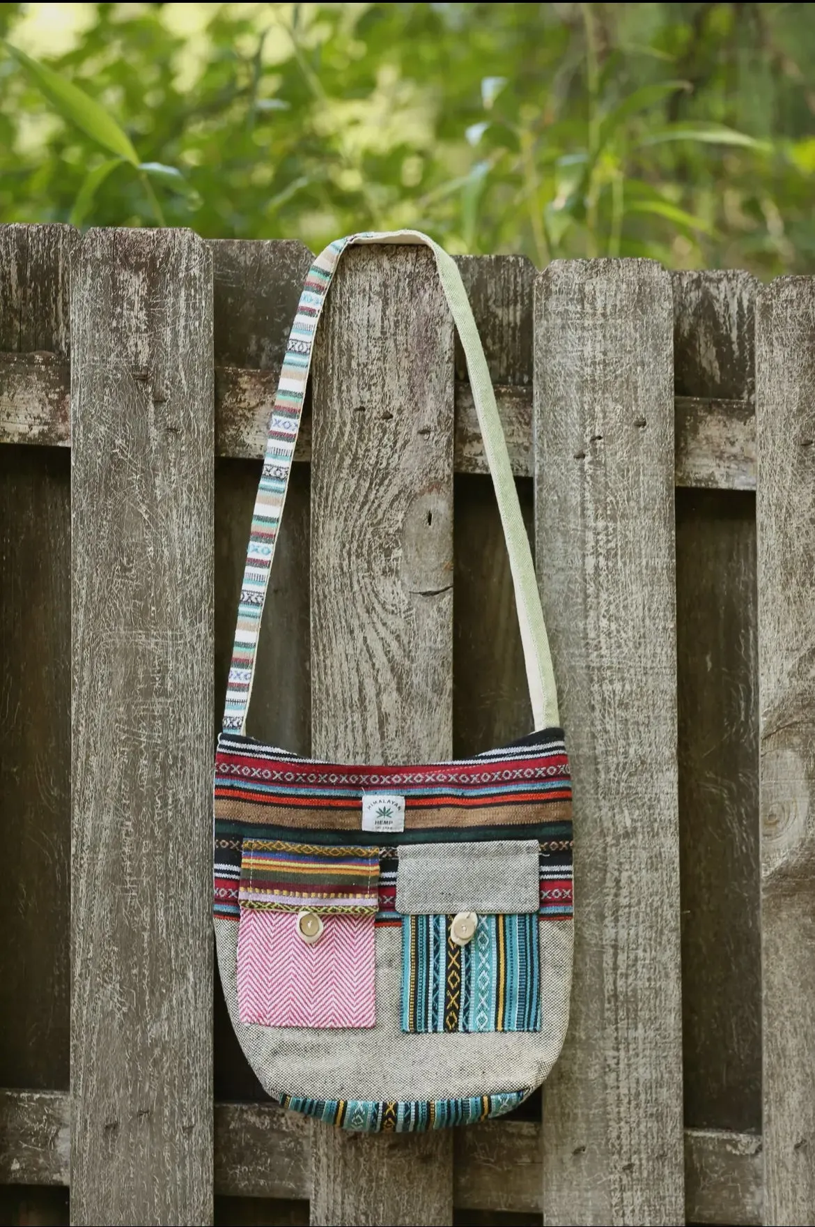 Hemp Boho Crossbody Bag