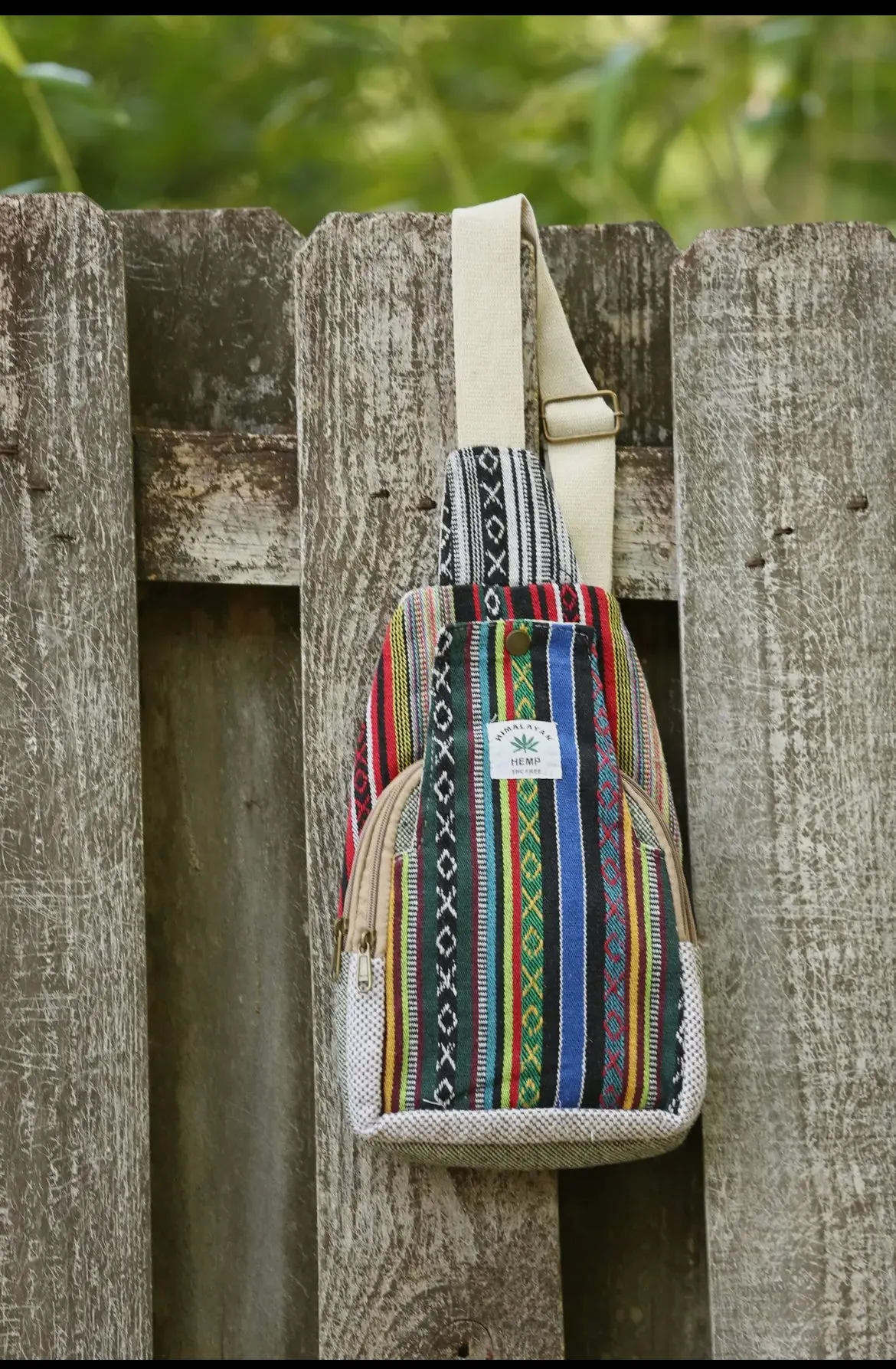 Hemp Boho Crossbody Bag