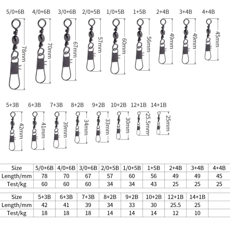 HENGJIA SS007 50pcs/bag B-pin Connector 8 Shape Swivel Loop Accessories, Specification: 8 2B (34mm)