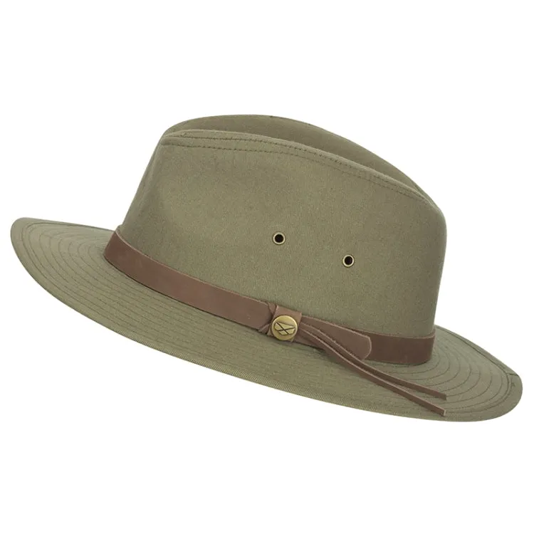 Hoggs of Fife Panmure Canvas Foldable Hat - Khaki