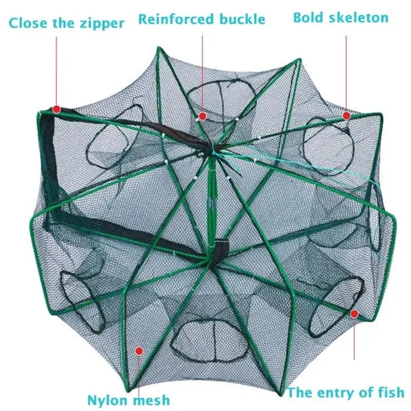 🎁Hot Sale -50% OFF🐠Automatic Folding Hexagon 6 Hole Fishing Net