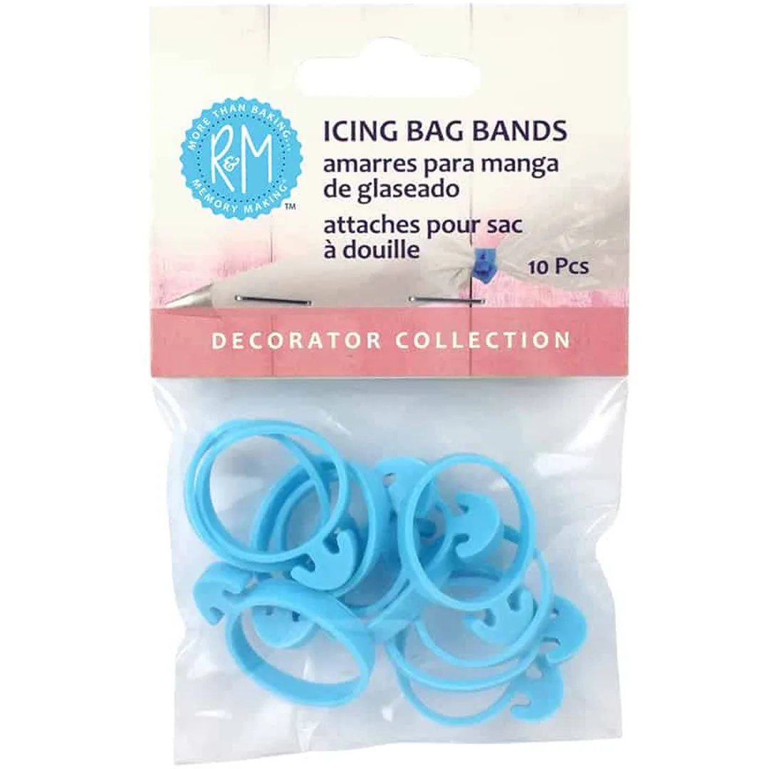 Icing Bag Bands Set of 10