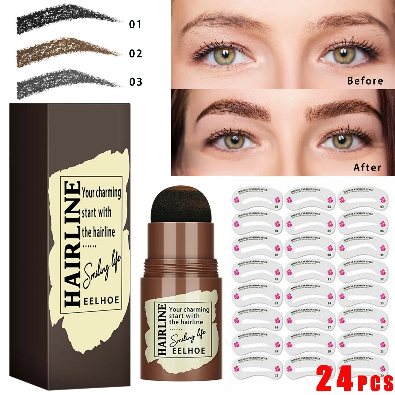 Instant Brow Perfection Kit - Effortless and Natural Eyebrows in Seconds