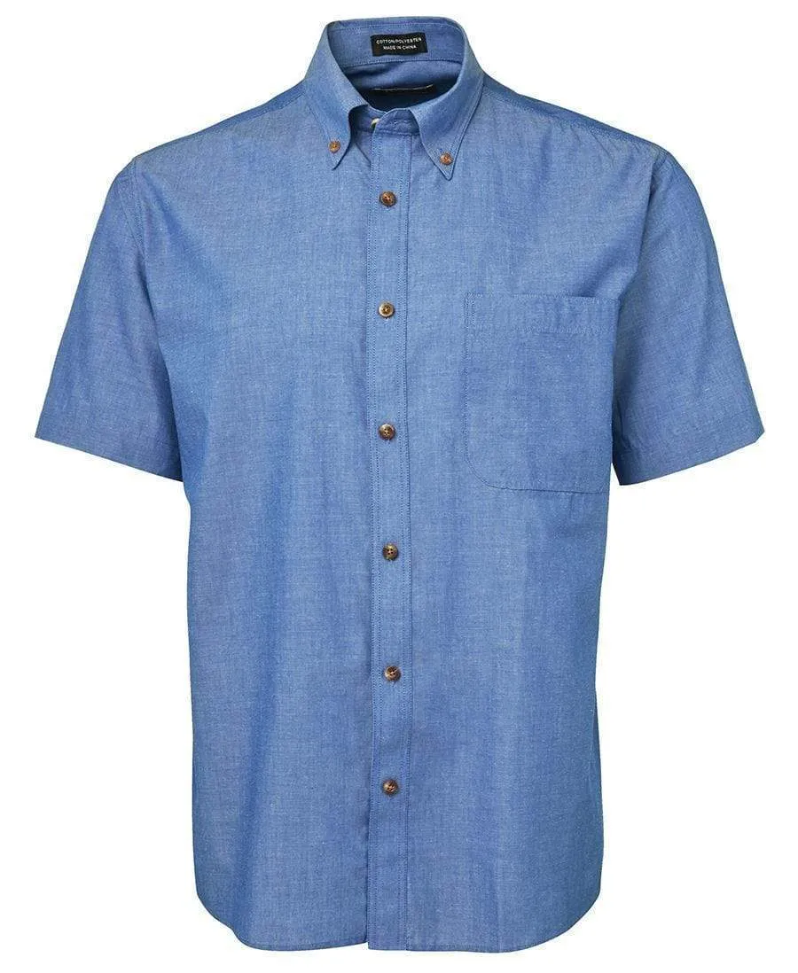 JB'S Short Sleeve Indigo Chambray Shirt 4ICS