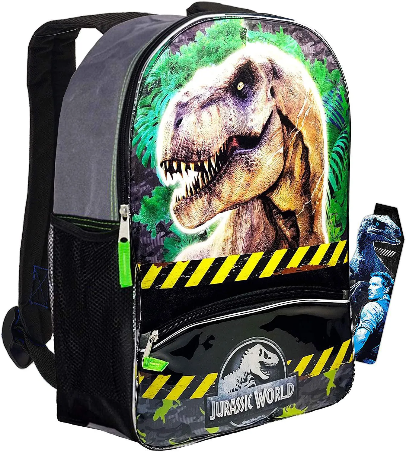 Jurassic World Kids Backpack - Premium 16" Jurassic Park Dinosaur Backpack (School Supplies)