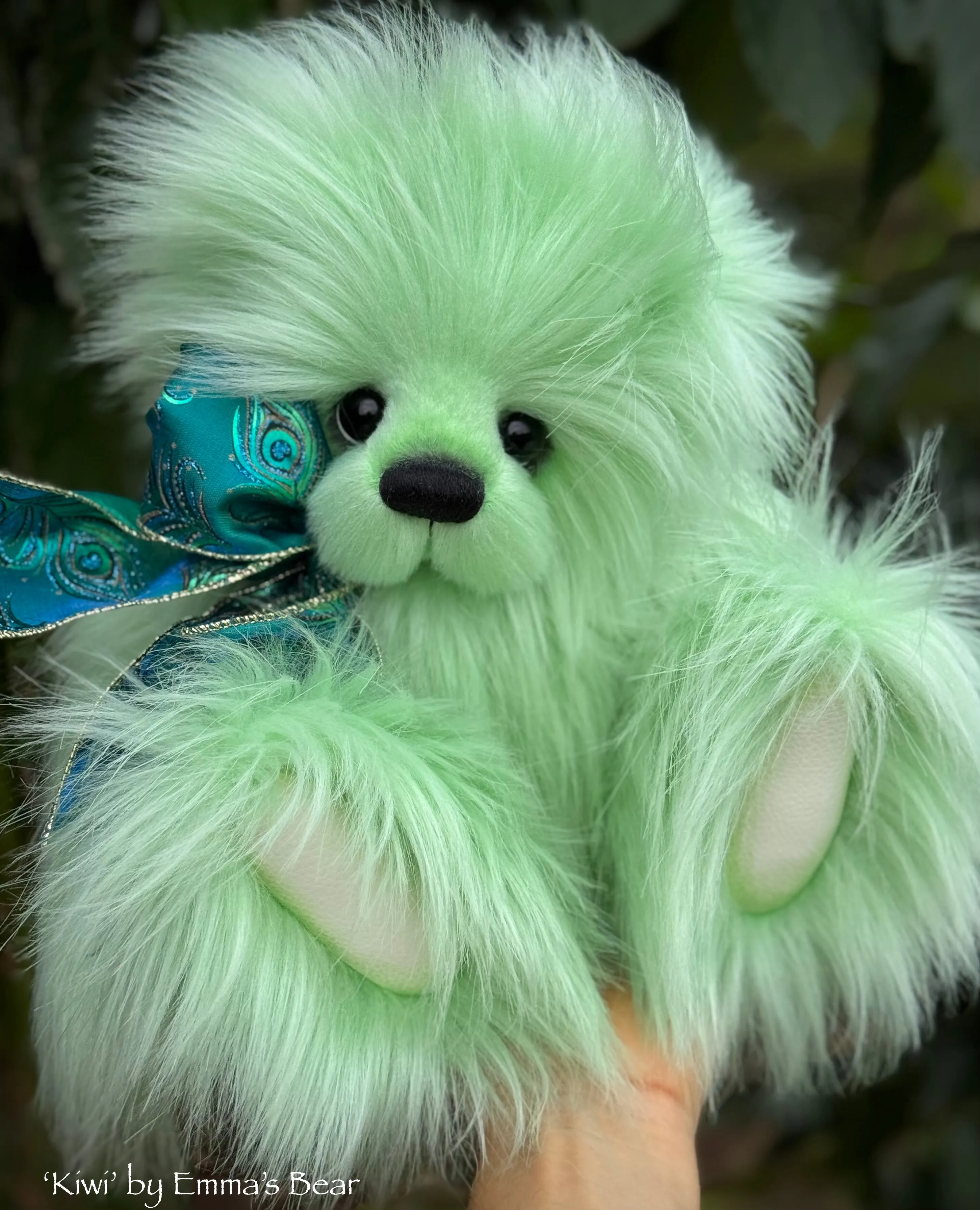 KITS - 13.5" Kiwi GREEN Faux Fur Bear