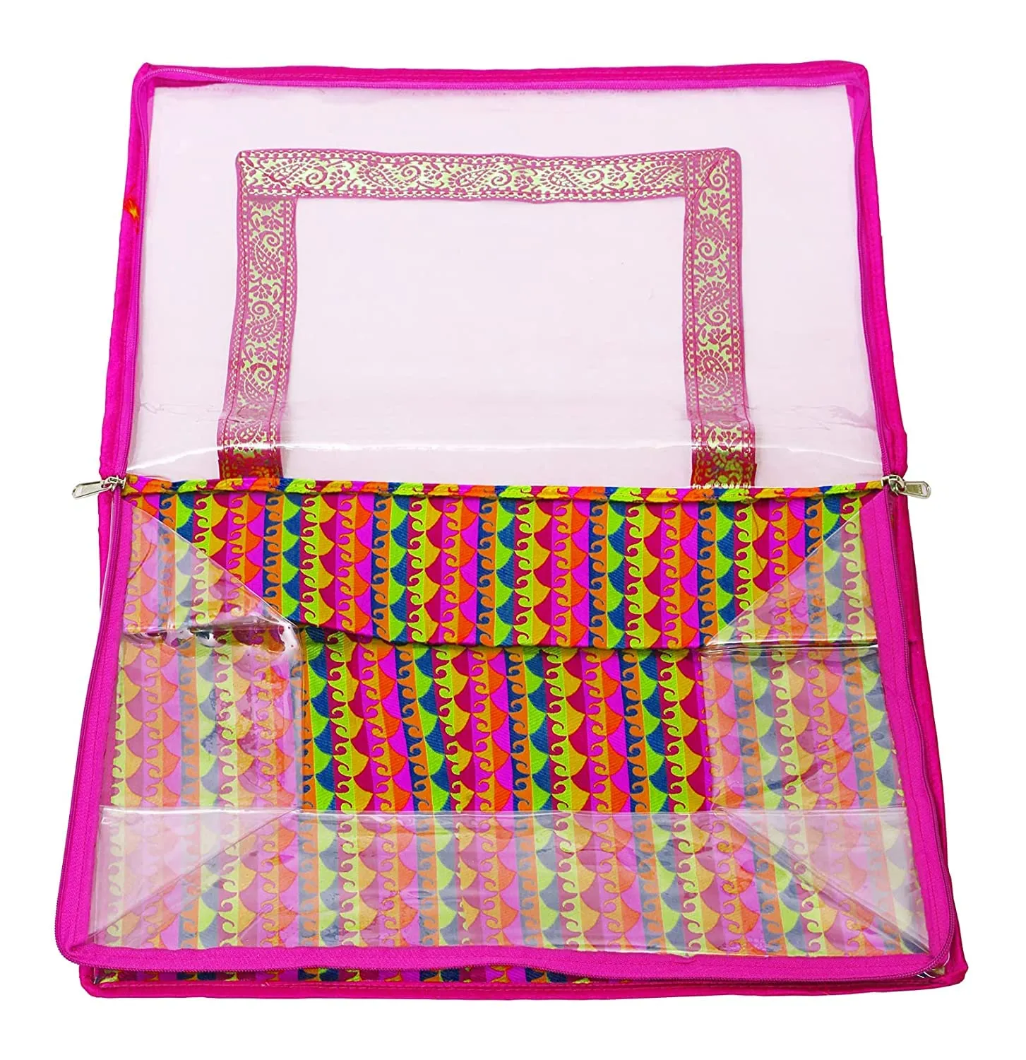 Kuber Industries PVC Saree Cover, Transparent (KI19339)