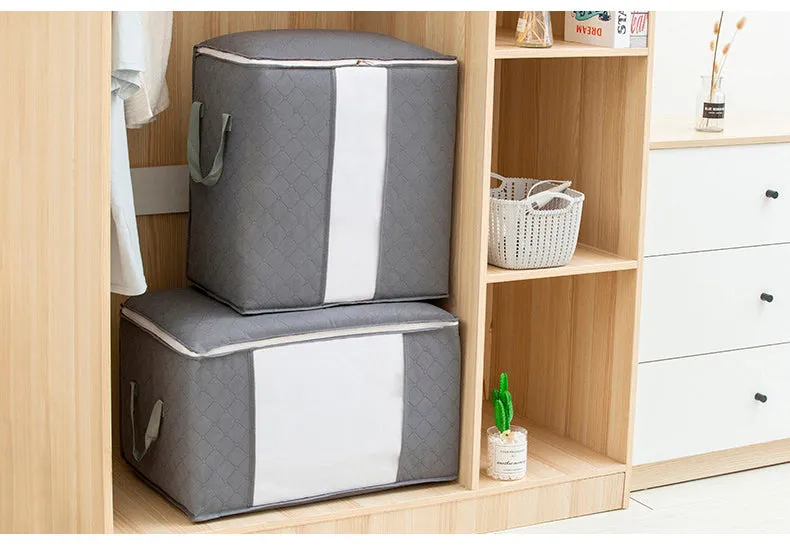 Large Foldable Wardrobe Organizer Clothes Storage Bag