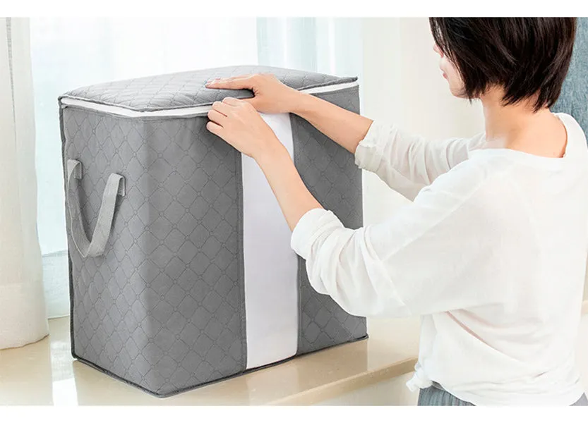 Large Foldable Wardrobe Organizer Clothes Storage Bag