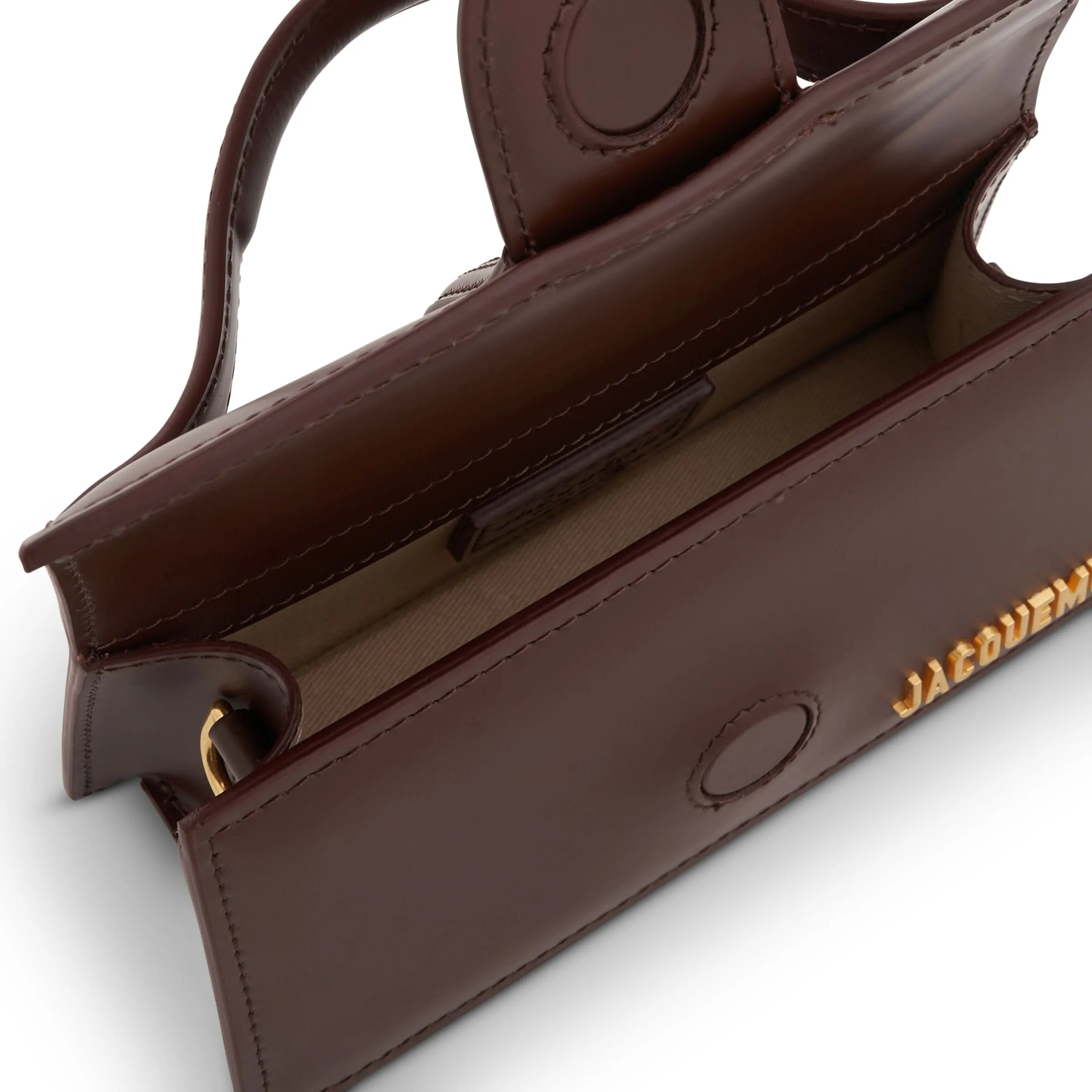 Le Bambino Mini Leather Bag in Brown