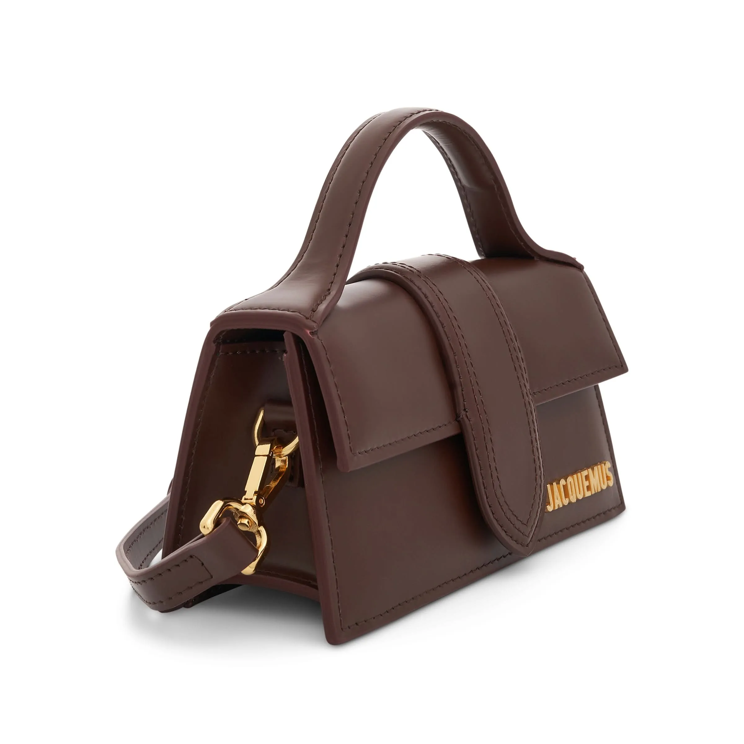 Le Bambino Mini Leather Bag in Brown