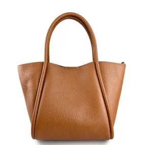 LEATHER BUCKET STYLE HANDBAG