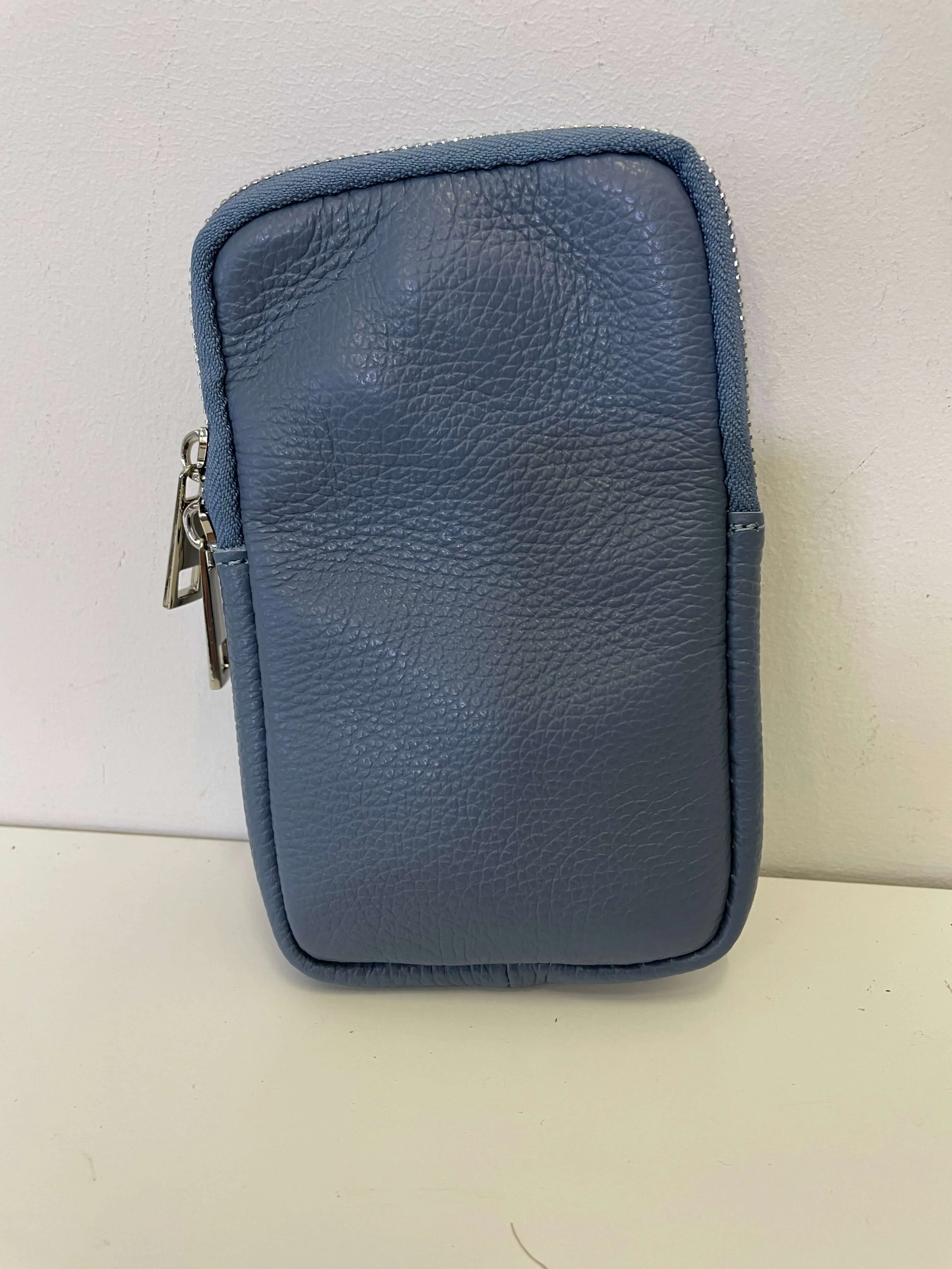 Leather Phone Pouch Crossbody Bag