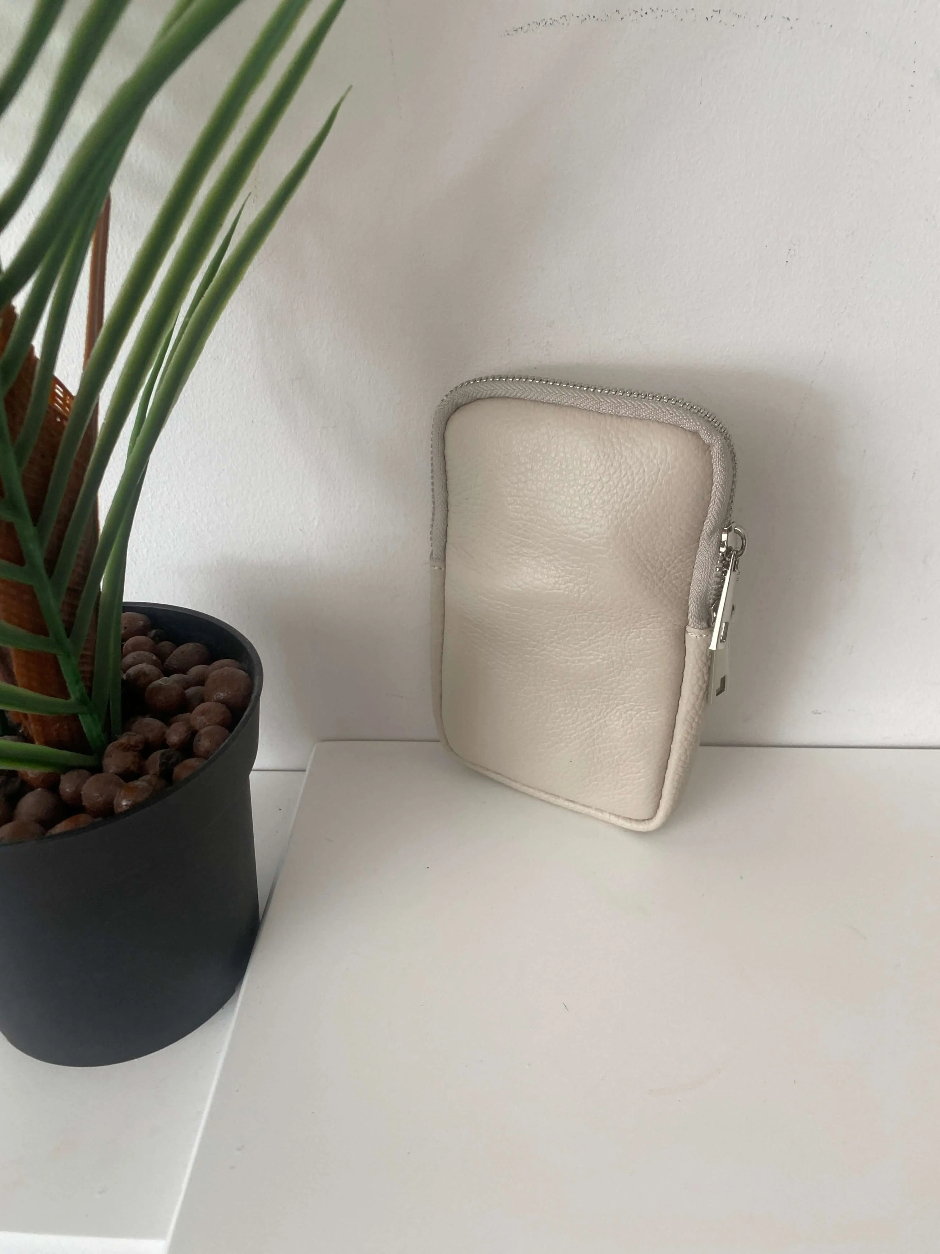 Leather Phone Pouch Crossbody Bag