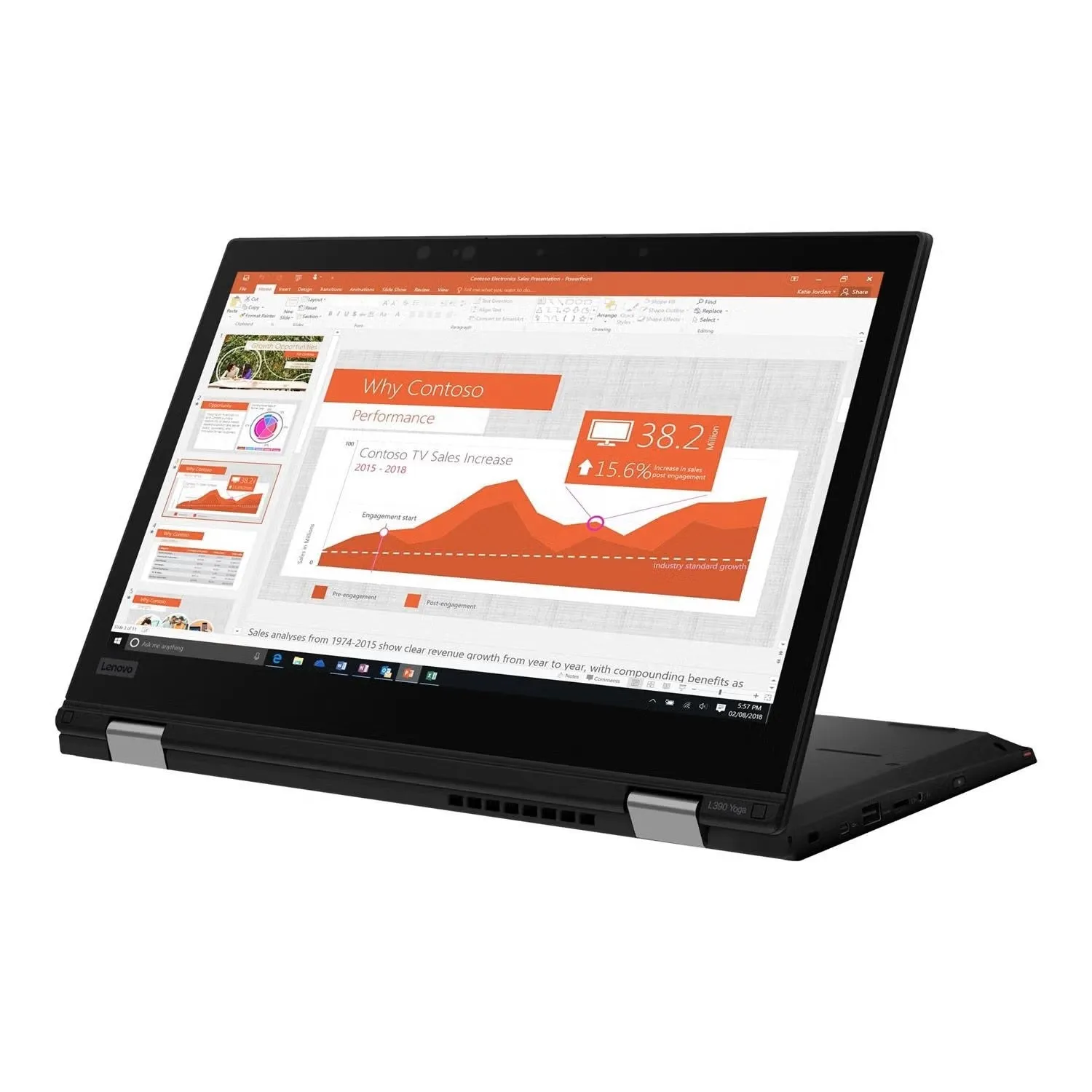 Lenovo Thinkpad L390 Yoga Core i5-8365u Flip-Touch 13.3" 2in1 Laptops (Open Box)