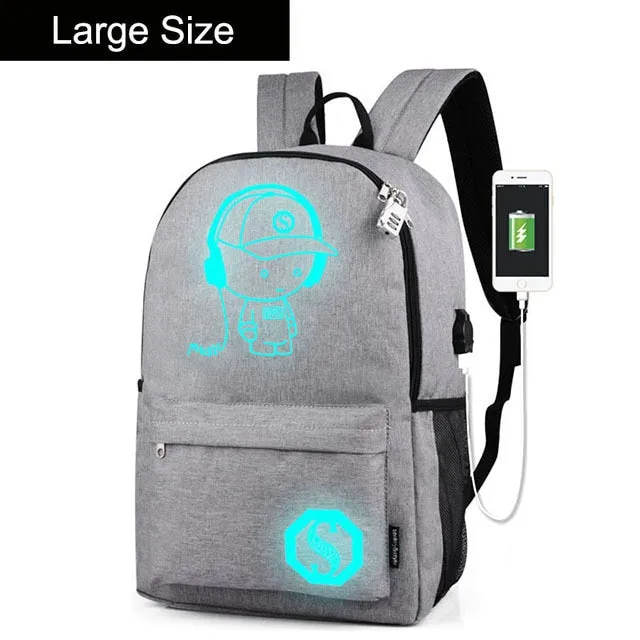 Luminous Oxford School Backpack Daypack Shoulder Ashoreshop