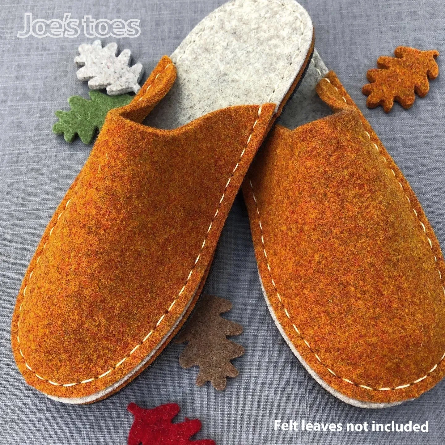 Make your own Felt Slipper Kit with Suede Outsoles