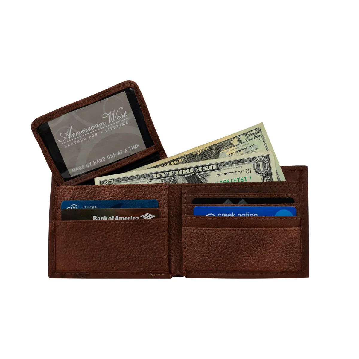 Men's Bi-Fold Wallet - Chocolate Brown