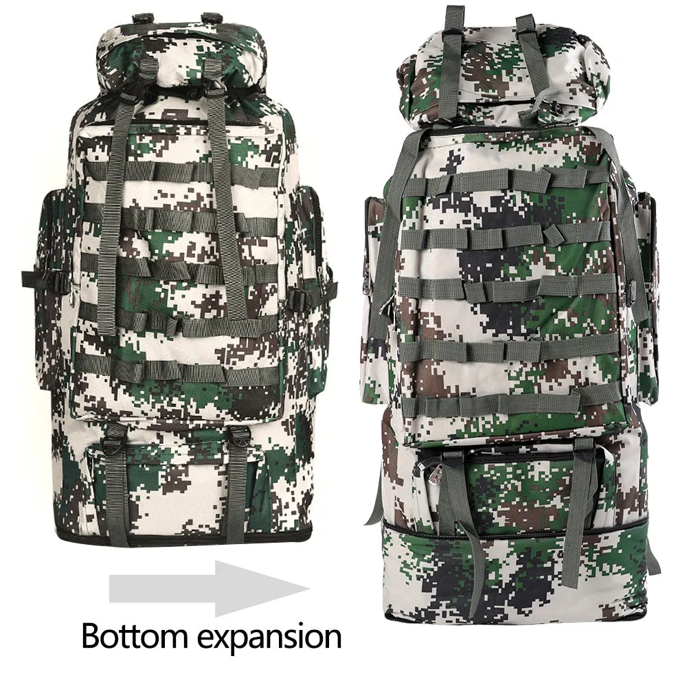 Military Camping Waterproof Camo Hiking Travel Backpack