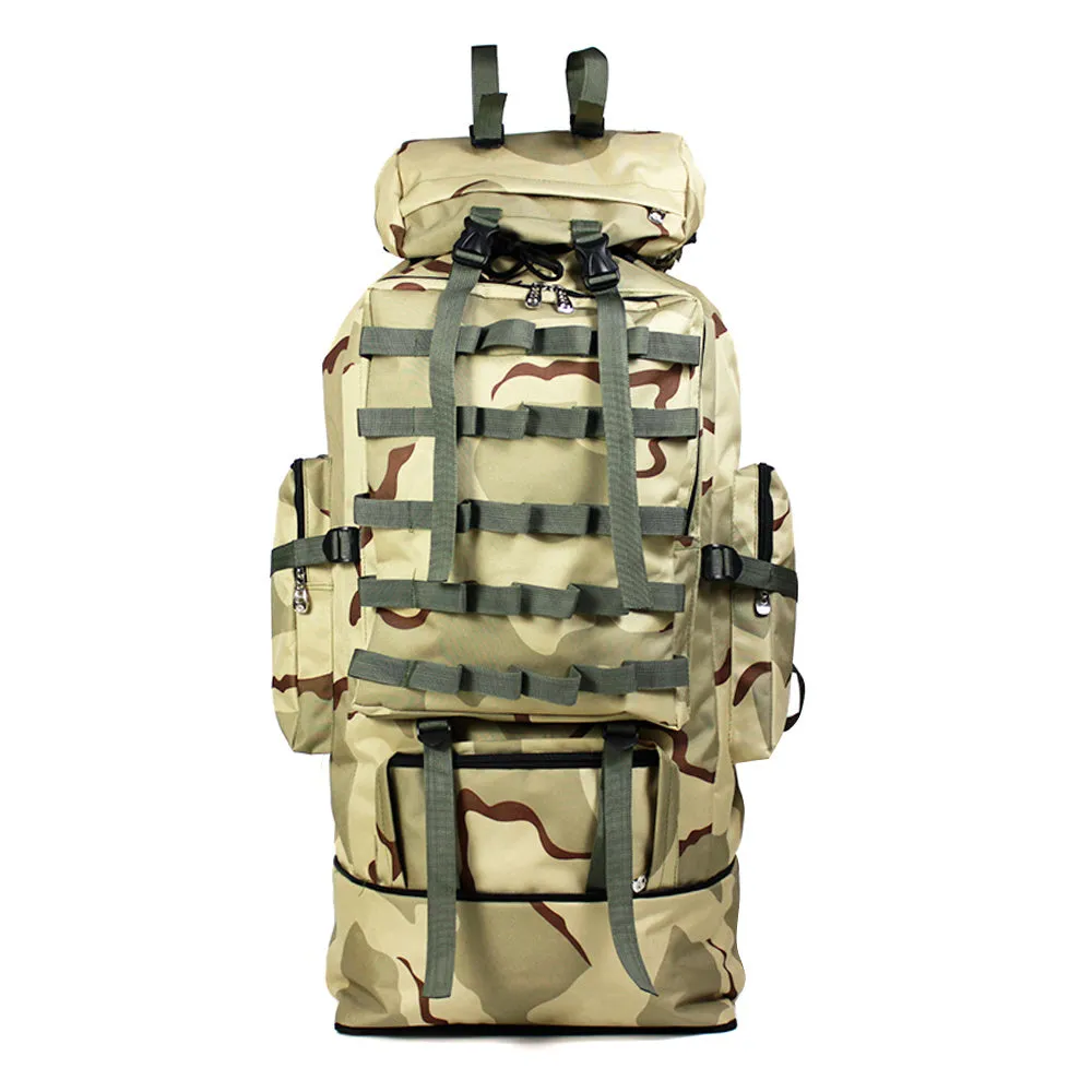 Military Camping Waterproof Camo Hiking Travel Backpack