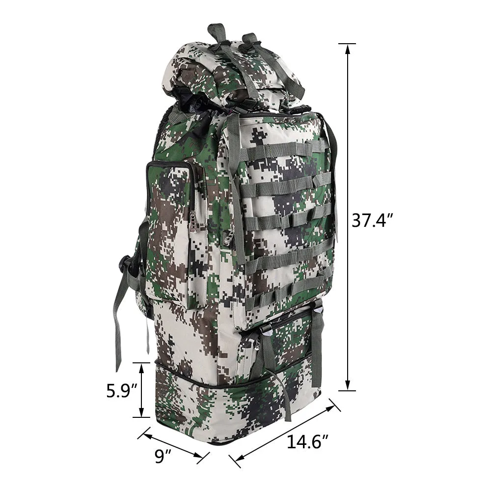 Military Camping Waterproof Camo Hiking Travel Backpack