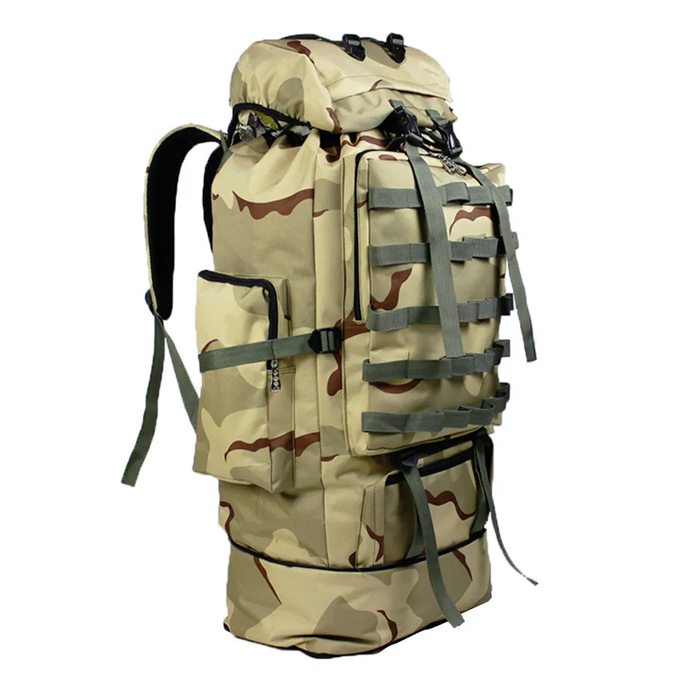 Military Camping Waterproof Camo Hiking Travel Backpack