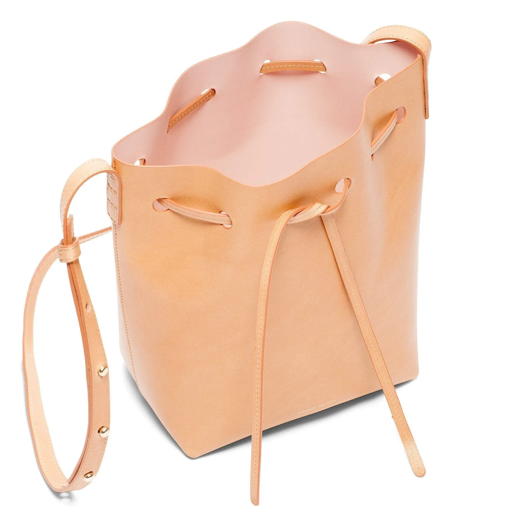 Mini Bucket Bag - Cammello/Rosa