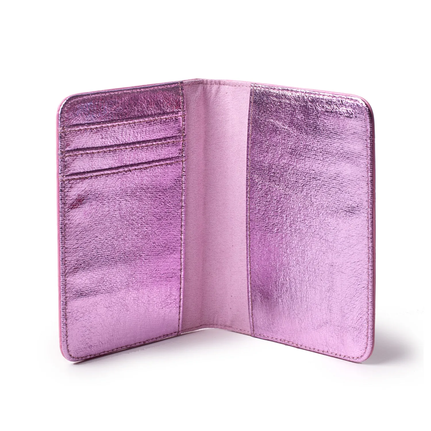 MONOGRAM PASSPORT HOLDER - MIRROR PINK