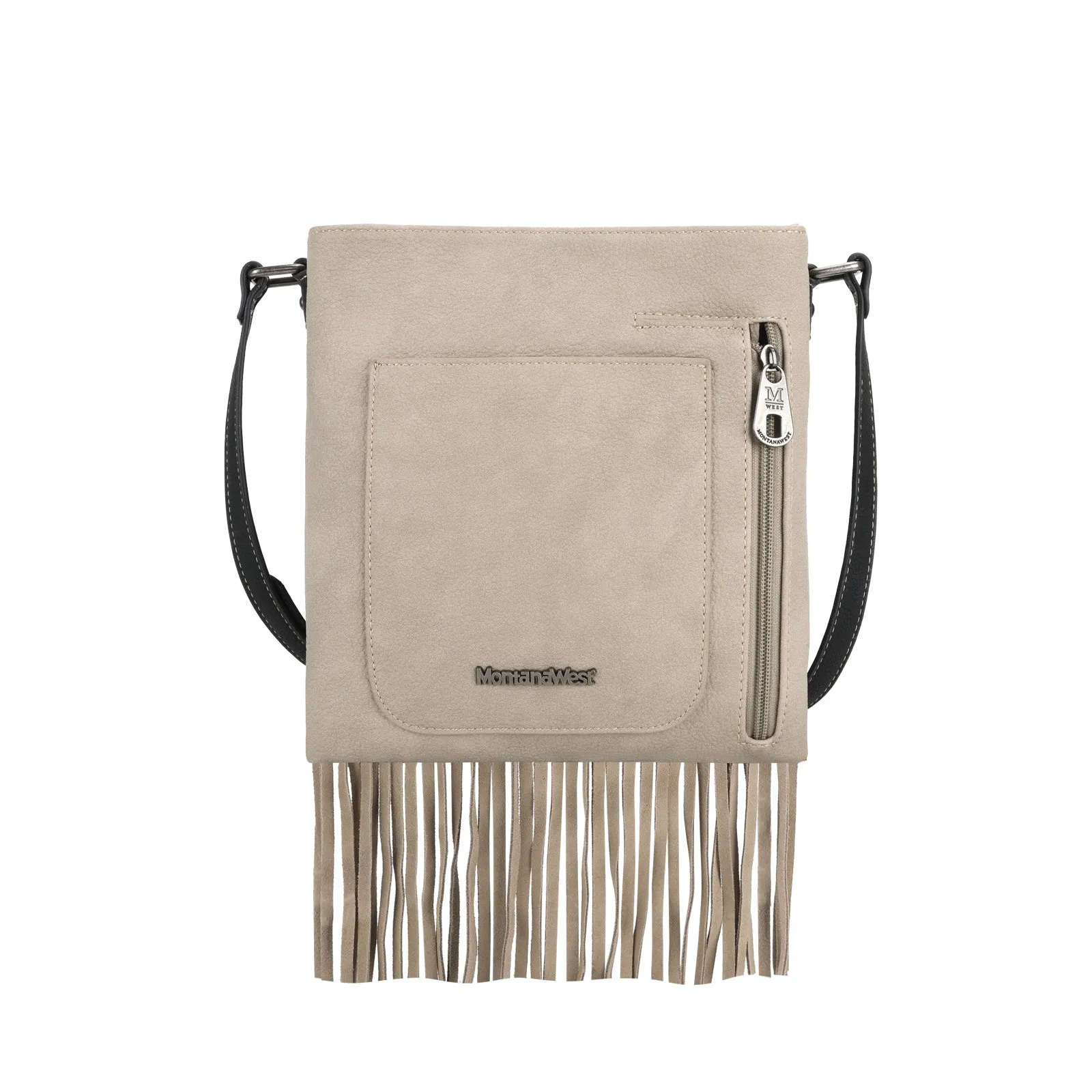 Montana West Embroidered Fringe Concealed Carry Crossbody Bag