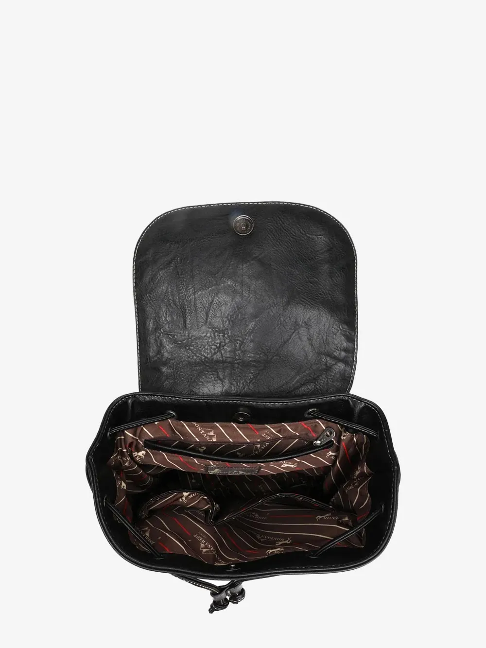 Montana West Leather Fringe Drawstring Backpack