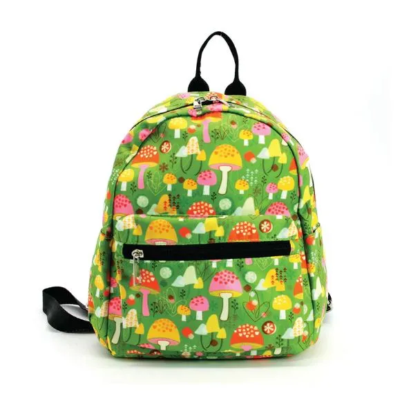 Mushroom Motif Mini Backpack