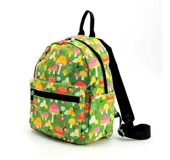 Mushroom Motif Mini Backpack