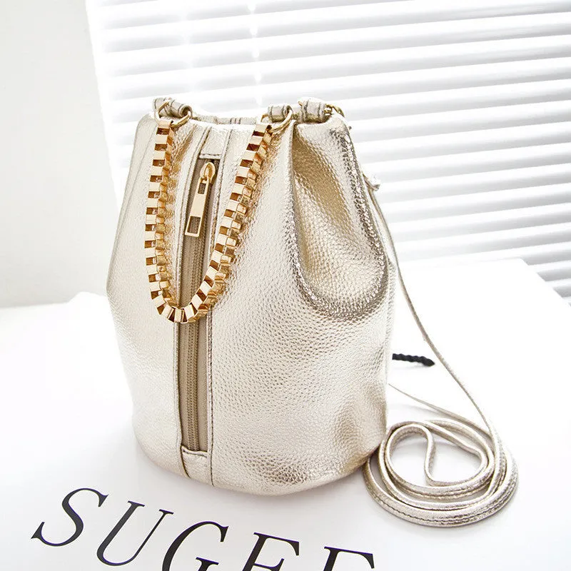 New summer 2016 women shoulder bag Fashion bucket chain Women's Crossbody Bags female messenger bags Ladies bolsa little girls