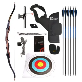 Noble 62" 66" 68" 70" Standard Beginner & Intermediate Recurve Bow Kit