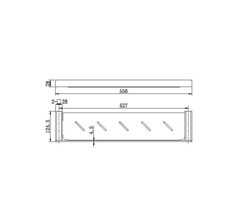 Noble Metal Shelf Chrome