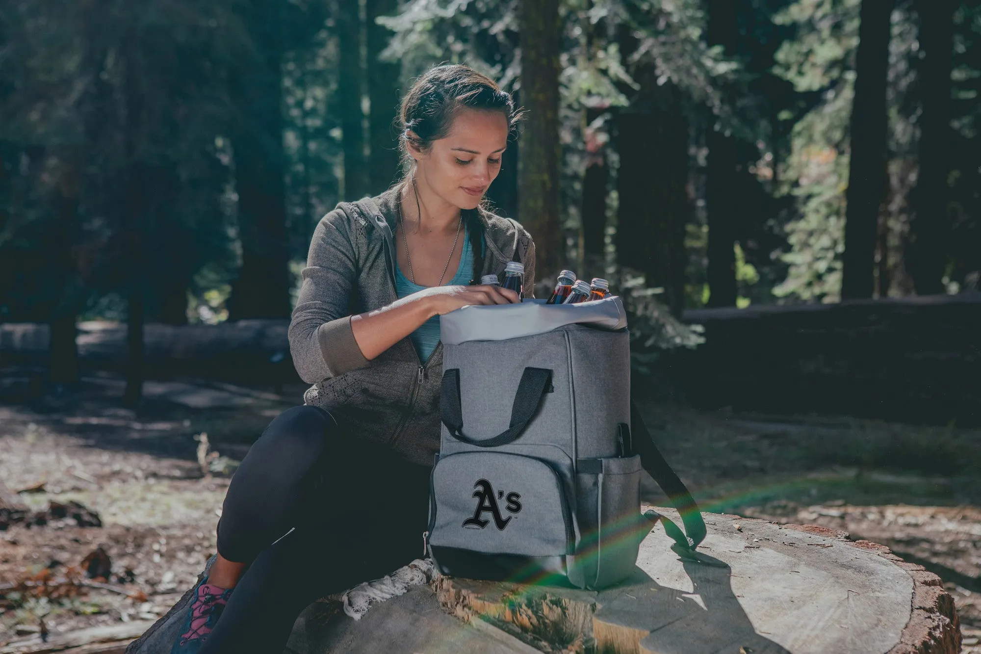 Oakland Athletics - On The Go Roll-Top Backpack Cooler