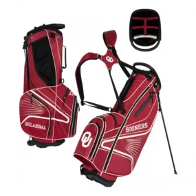 Oklahoma Sooners WinCraft "Grid Iron III" 6-Way Stand Golf Bag