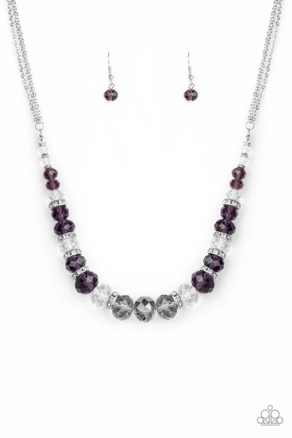 Paparazzi Distracted by Dazzle Necklace Purple