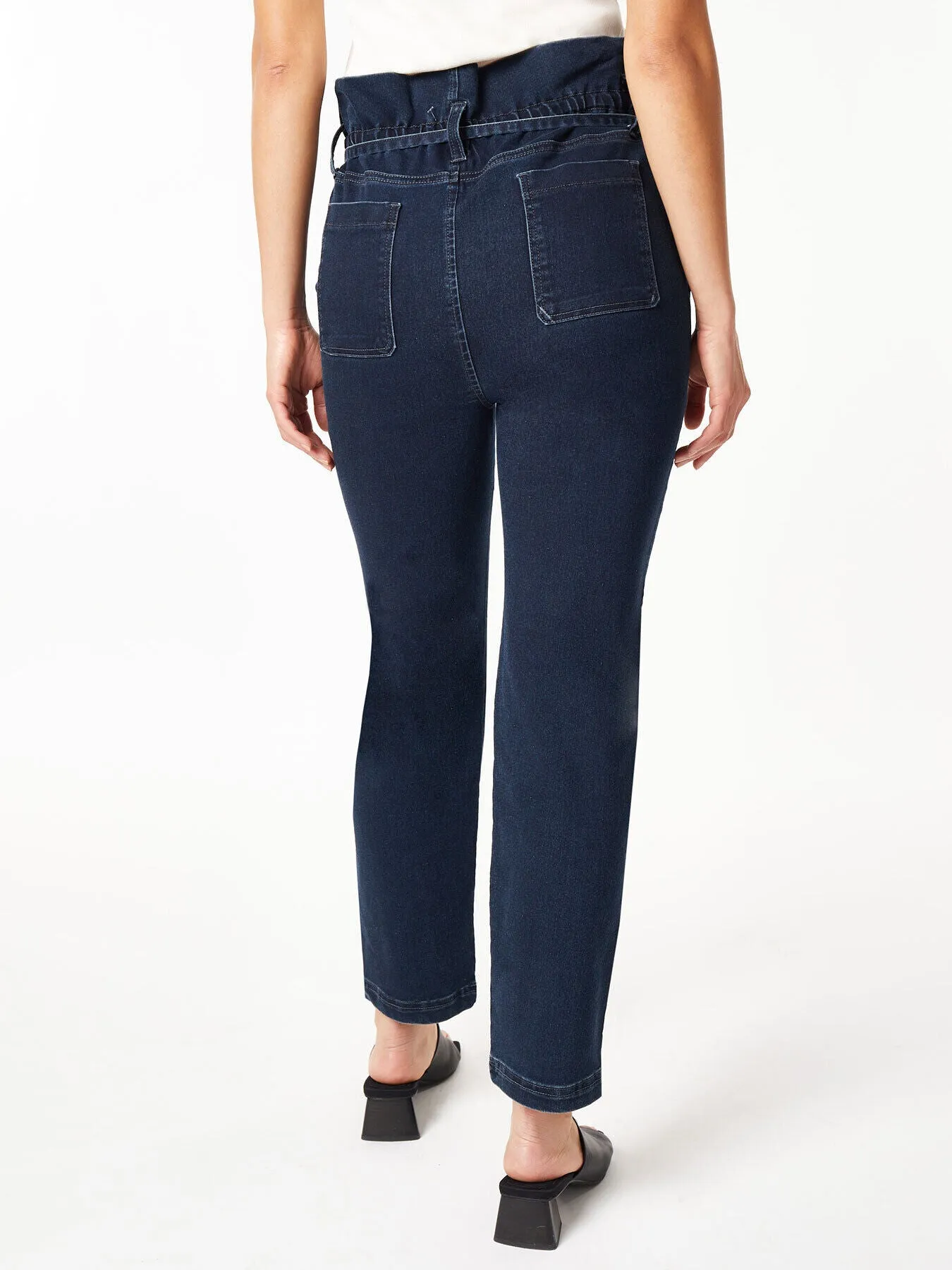 Paper Bag Waist Denim Trouser, Westpoint Wash