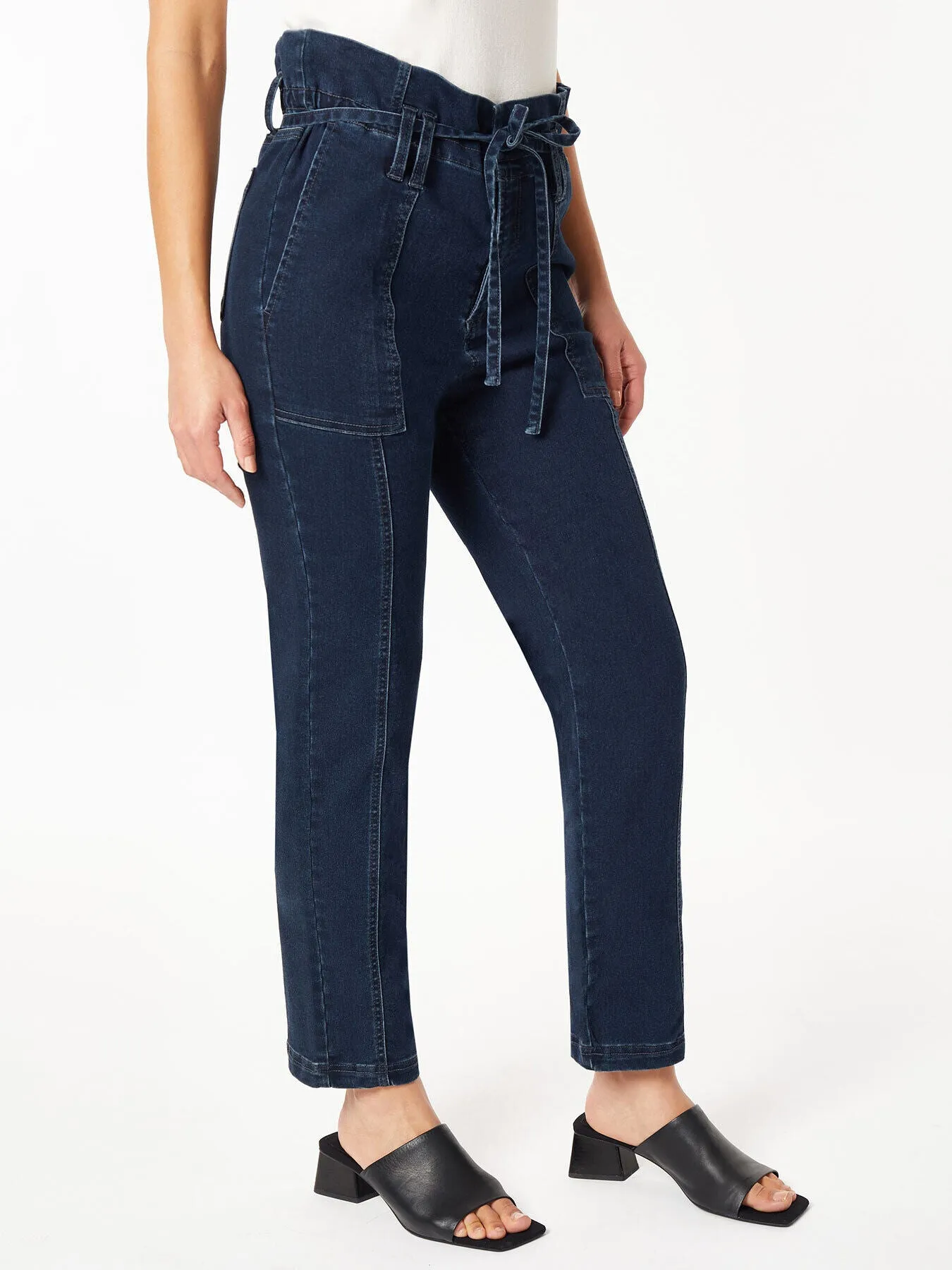 Paper Bag Waist Denim Trouser, Westpoint Wash