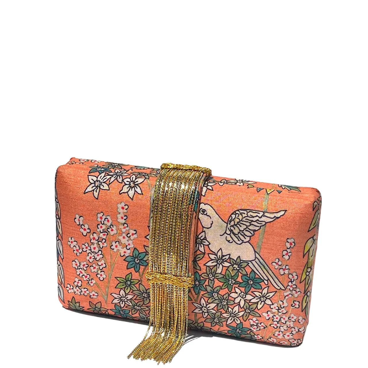 Paradise Bird Fringe Clutch